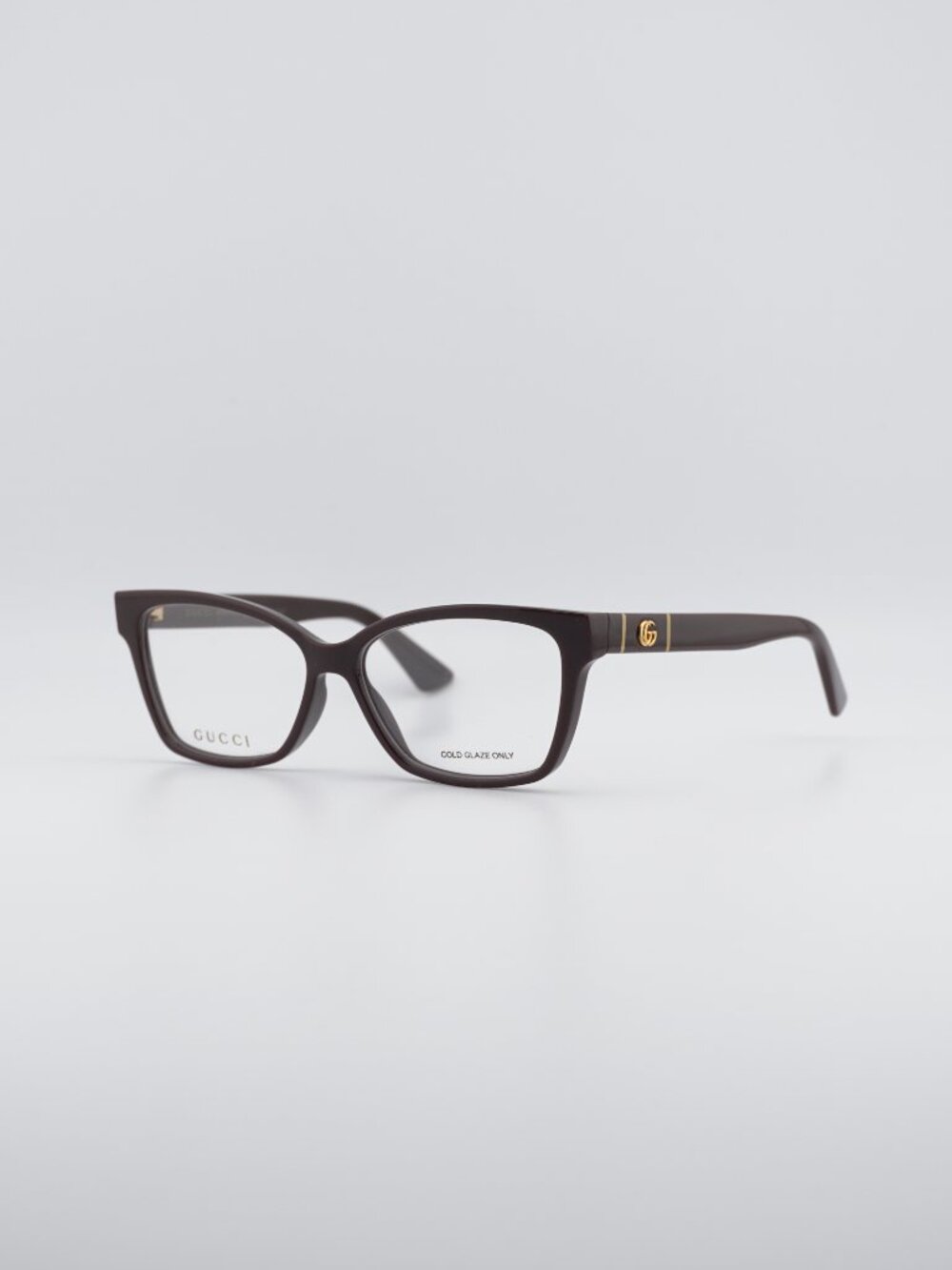Gucci GG0634O 003 Eyeglasses Brown 55mm Cat Eye Frame